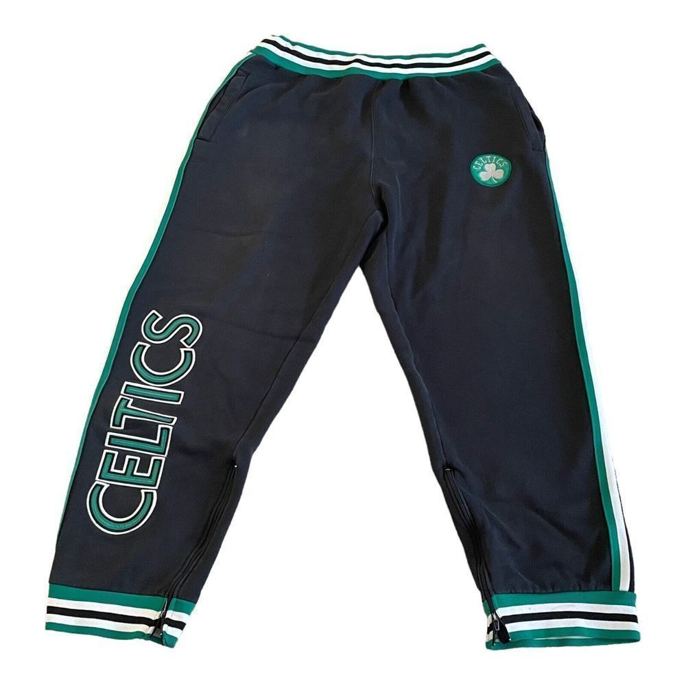 VTG Unique Sports Generation Boston Celtics Embroidered  Warm Up Pants Sz‎ XL